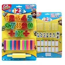 KIDART MODELING CLAY + ROLLING PIN + NUMBER