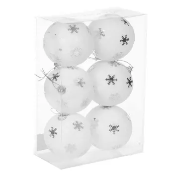Boule de Noel Blanche X6