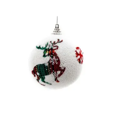 Boule de Noel Blanche X6