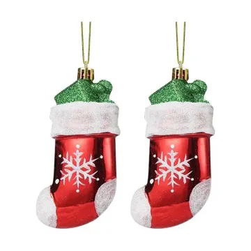 3 Pièces Chaussette de Noel a Suspendre