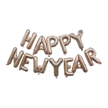 Ballon Gonflable Happy New Year Gris