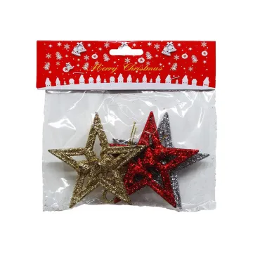 Décoration Sapin Noël étoile X3