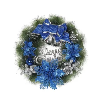 Couronne de Noël bleu