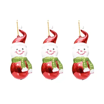 Décorations de sapin de Noël bonhomme de neige  X3