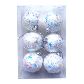 Boule de Noel Blanche X6