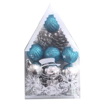 Boule de Noel Bleu Blanc