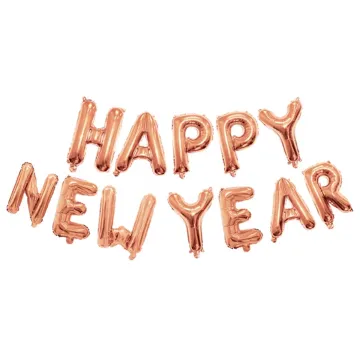 Ballon Gonflable Happy New Year Rose