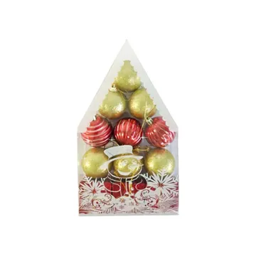 Boule de Noel Or Rouge