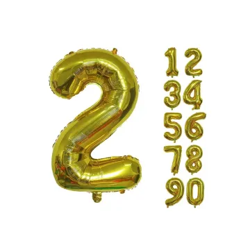 Number 2 Foil Balloon