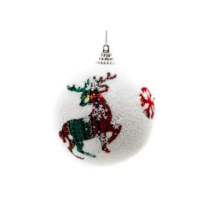 Boule de Noel Blanche X6