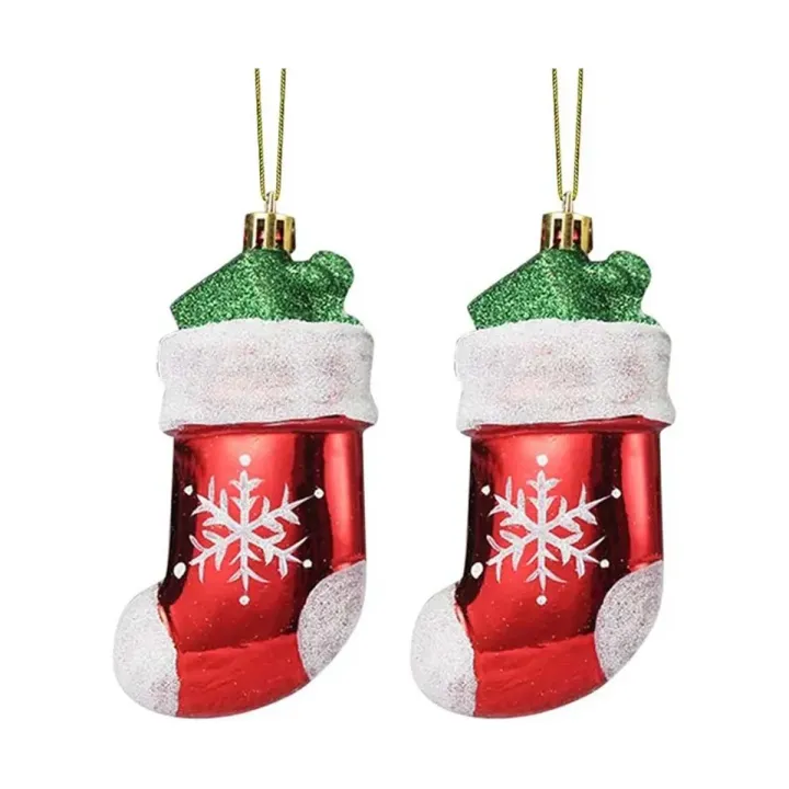 3 Pièces Chaussette de Noel a Suspendre