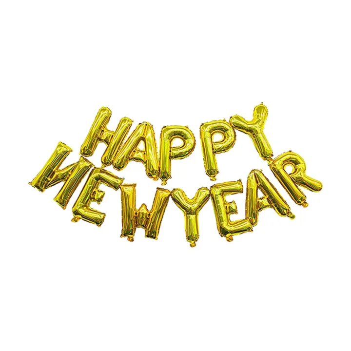 Ballon Gonflable Happy New Year Gold