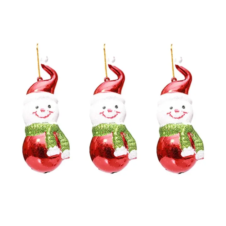 Décorations de sapin de Noël bonhomme de neige  X3