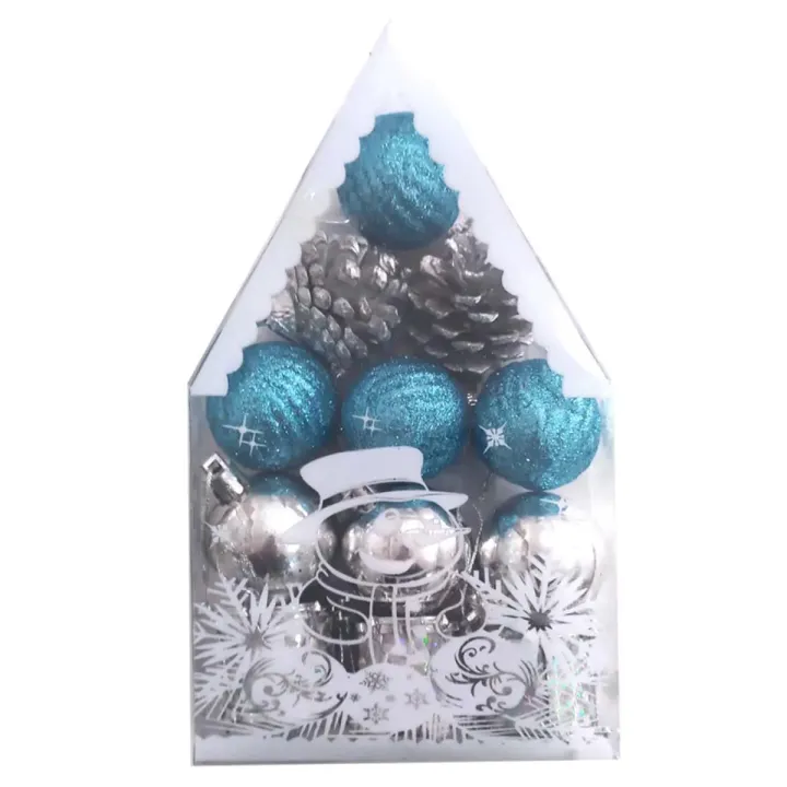 Boule de Noel Bleu Blanc
