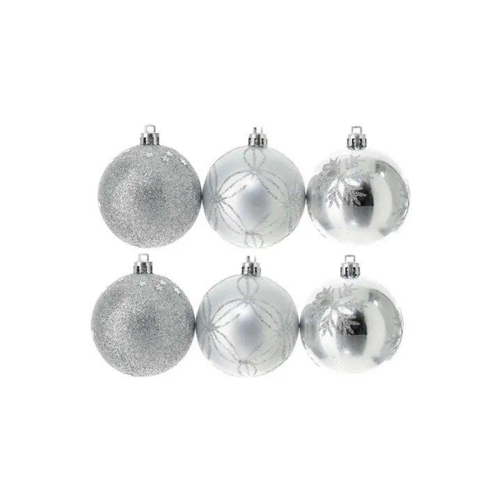 Boule de Noel Gris