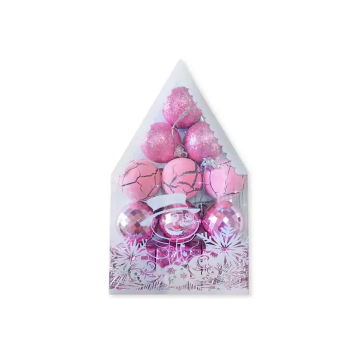 Boule de Noel Rose