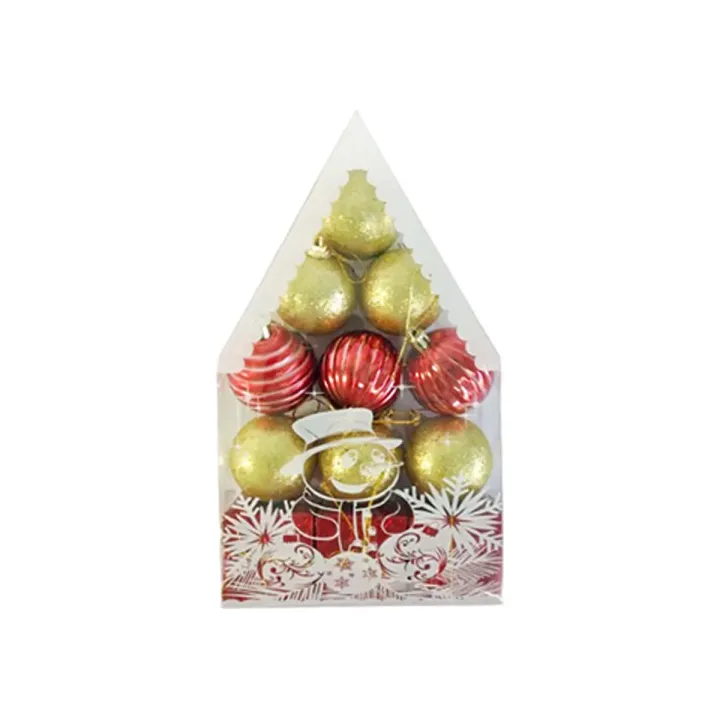 Boule de Noel Or Rouge