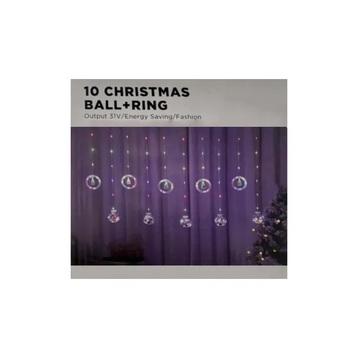 10 Christmas Ball + Ring