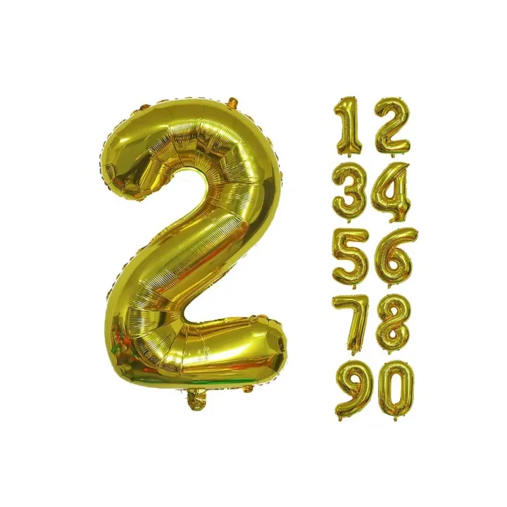 Number 2 Foil Balloon