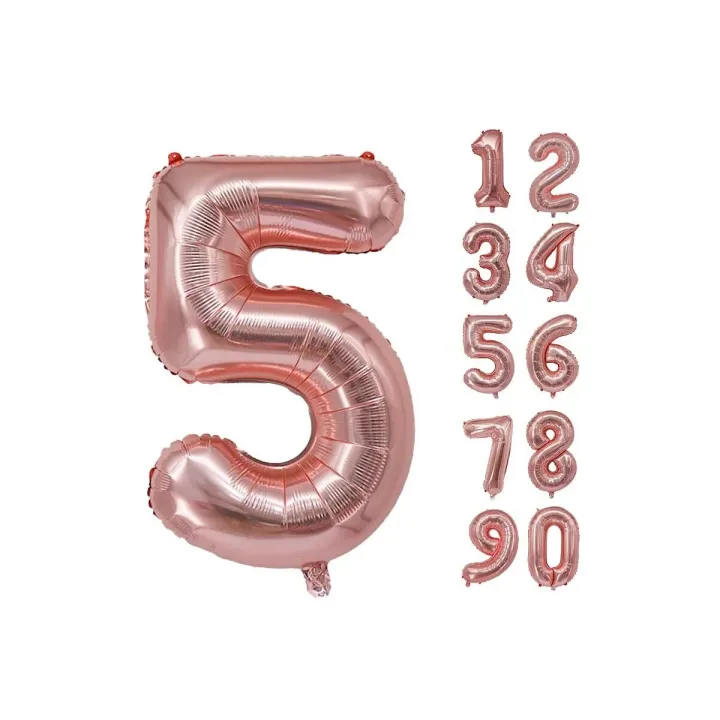 Number 5 Foil Balloon