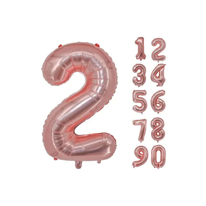 Number 2 Foil Balloon
